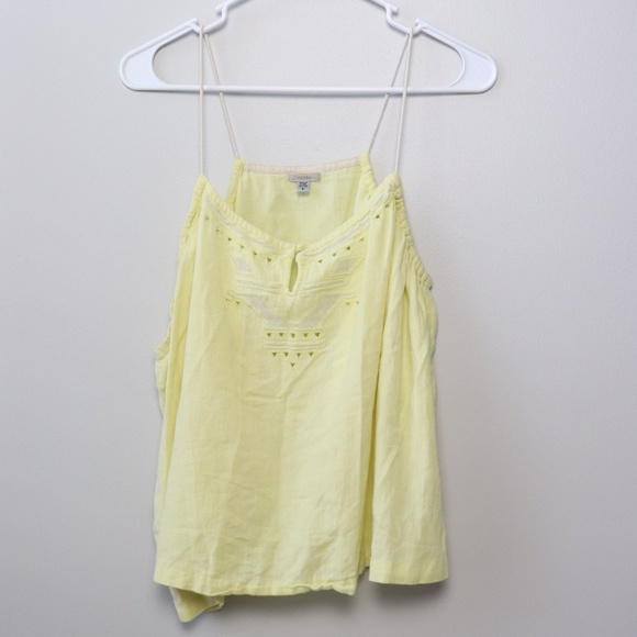 Ecote Tops - Ecote UO Yellow Cutout Detail Tank